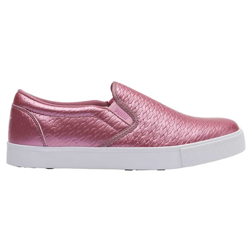 NEW Womens PUMA Tustin Slip-On Golf Shoes Metallic Pink / White Size 5.5 M